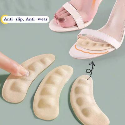 Coussinets Antidérapants pour Talons Hauts pour Sandales, Mocassins, Inserts Adhérents pour Talons, Semelles Intérieures pour Chaussures, et Protecteur Coussin pour Pieds pour Empêcher le Glissement et les Frottements à l'Intérieur des Chaussures