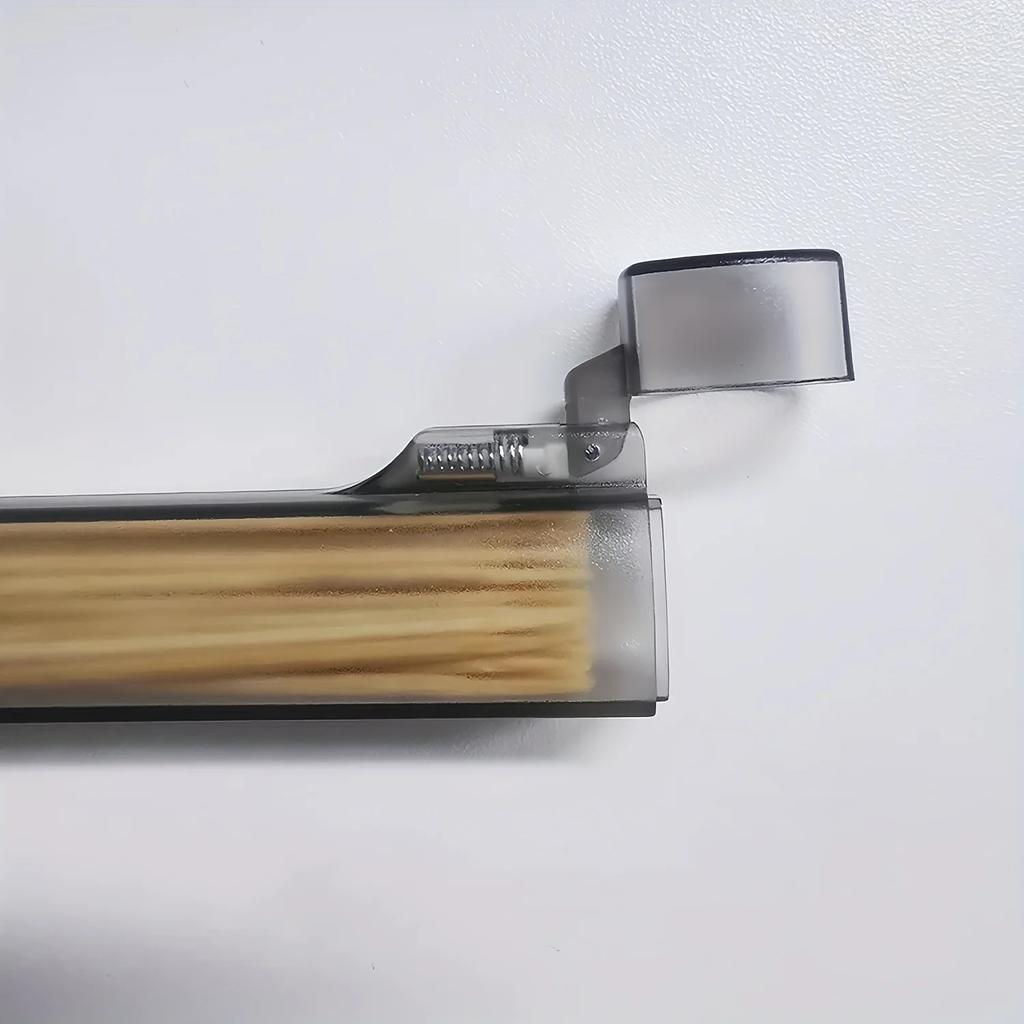 5 Stück Tragbarer durchsichtiger Plastik-Zahnstocher | Auslaufsicherer Reise-Organizer | Kompakte Desktop-Aufbewahrung für Zuhause, Camping und Outdoor-Gebrauch