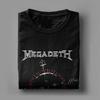 Men T-Shirts Heavy Metal Megadeths Funny 100% Cotton Tee Shirt Short Sleeve  T Shirts Round Neck Tops Gift Idea