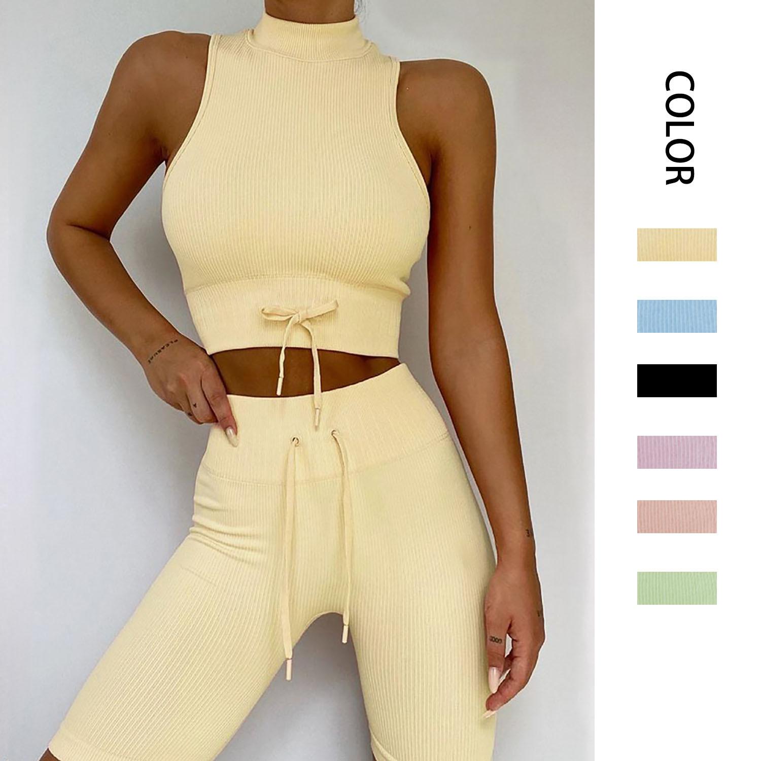 

Комплект из 22 бесшовных шорт для йоги и фитнеса, спортивный бюстгальтер для бега, шорты для йоги персикового цвета с подъемом бедер