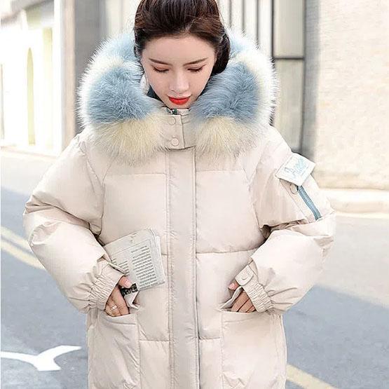 Winter Chic Down Cotton Jackets Women's Korean Style Loose Warm Coats Large Size Solid Color Hooded Short Coats