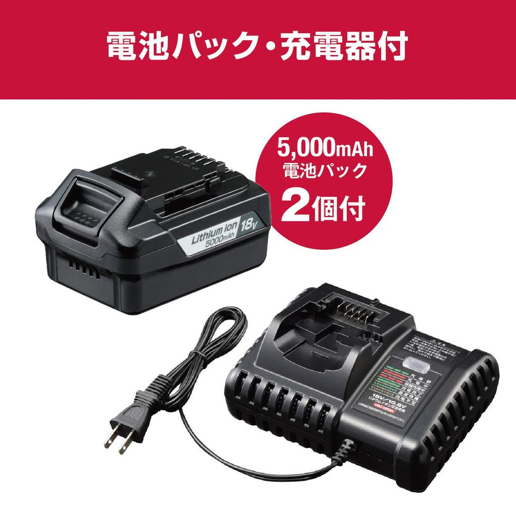 Kyocera Professional Cordless Impact Driver DID1806L5 657850A Black and highly efficient motor for comfortable screw 18V Maximum tightening torque