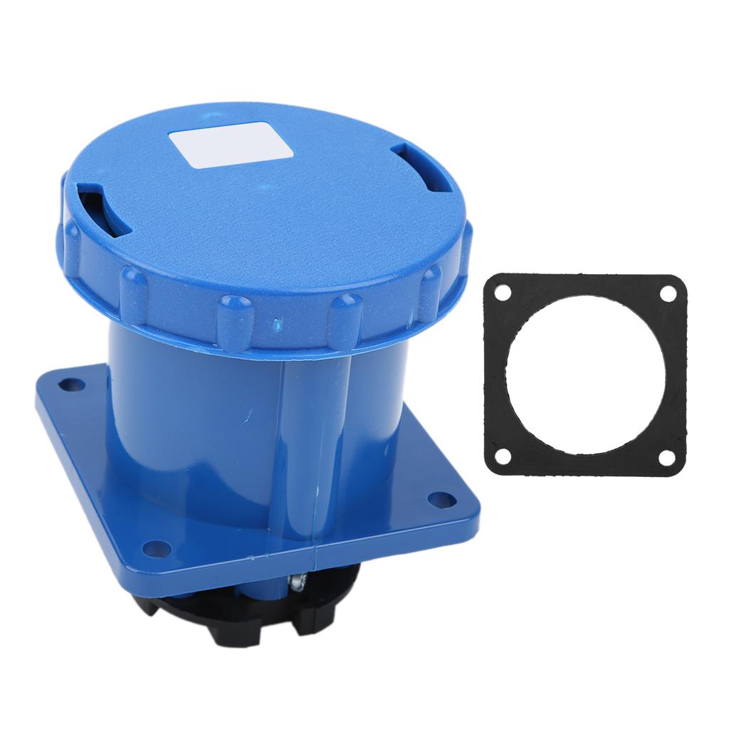 220250V 63A Industrial Connector 2P+E 3Pin Straight Plug IP67 Waterproof for Agriculture