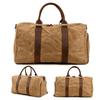 Europe and the United States Large-capacity Tooling Travel Bag Stylish Waxed Canvas Camping Duffel Dry and Wet Separation Exercise Fitness Handbag