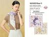 Mulberry Silk Double-Sided Printed 90cm Square Scarf - Premium Twill Silk Neck Scarf - Mid-Autumn Festival Custom Gift