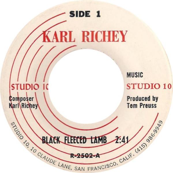 

7inch Record KARL RICHEY - Black Fleeced Lamb R2502 STUDIO 10 US Rock Used