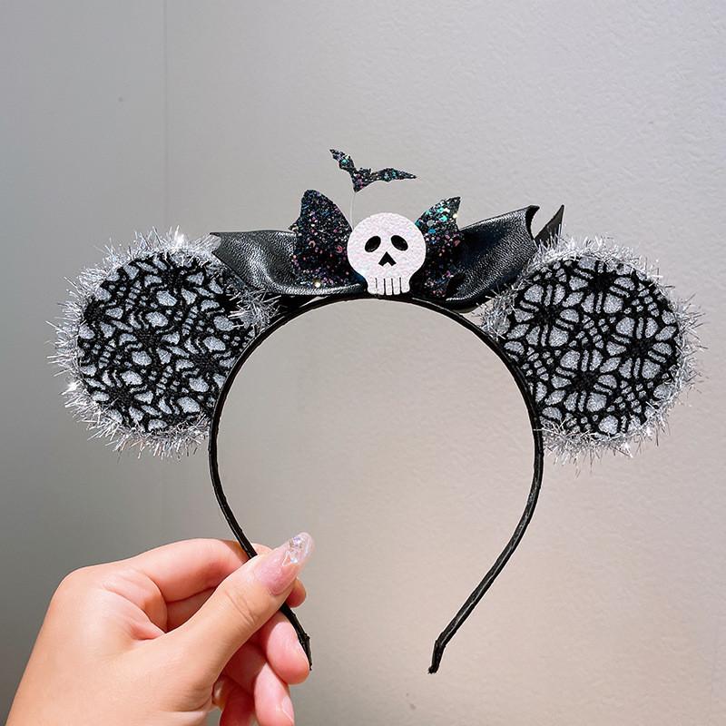 Halloween Cat Ears Pumpkin Spider Headband Hair Clip Cosplay Performance Party