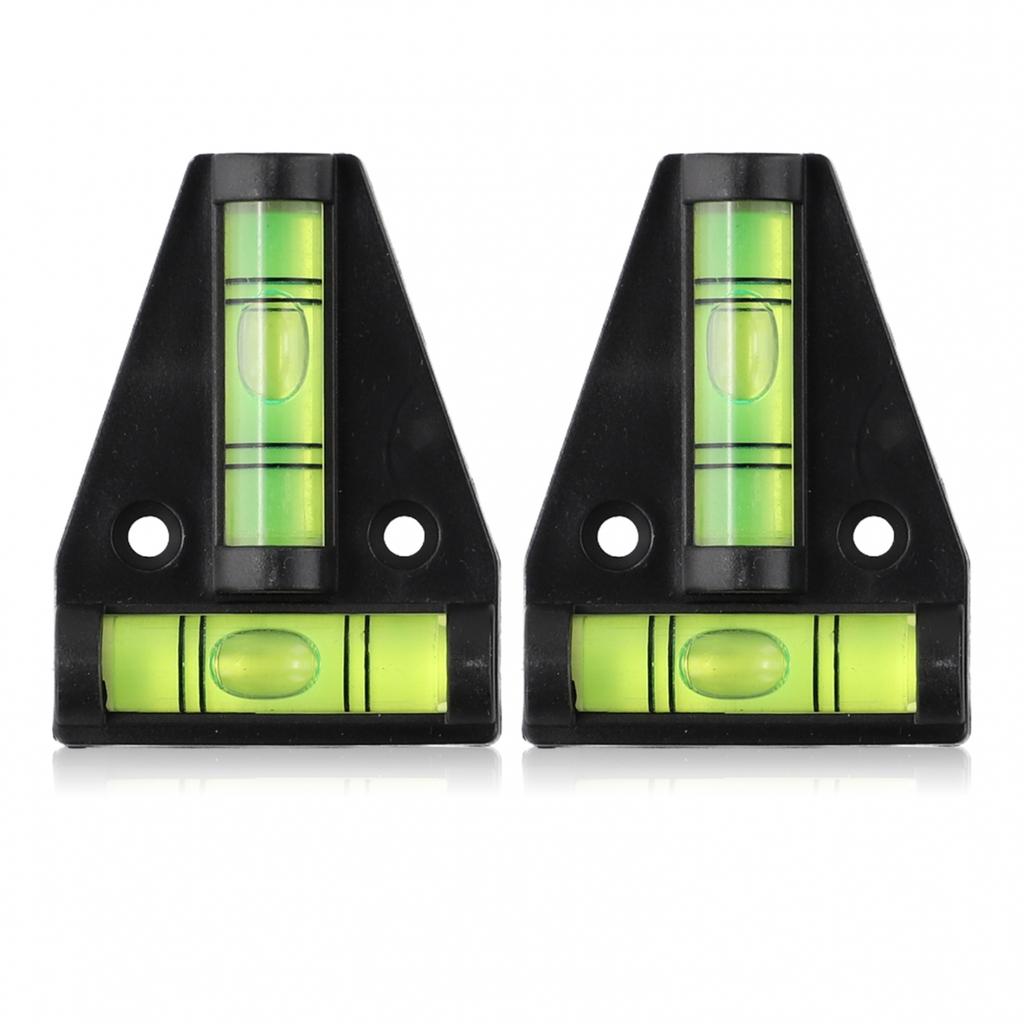 Wasserwaage T-Form Horizontale Libelle Schwarz