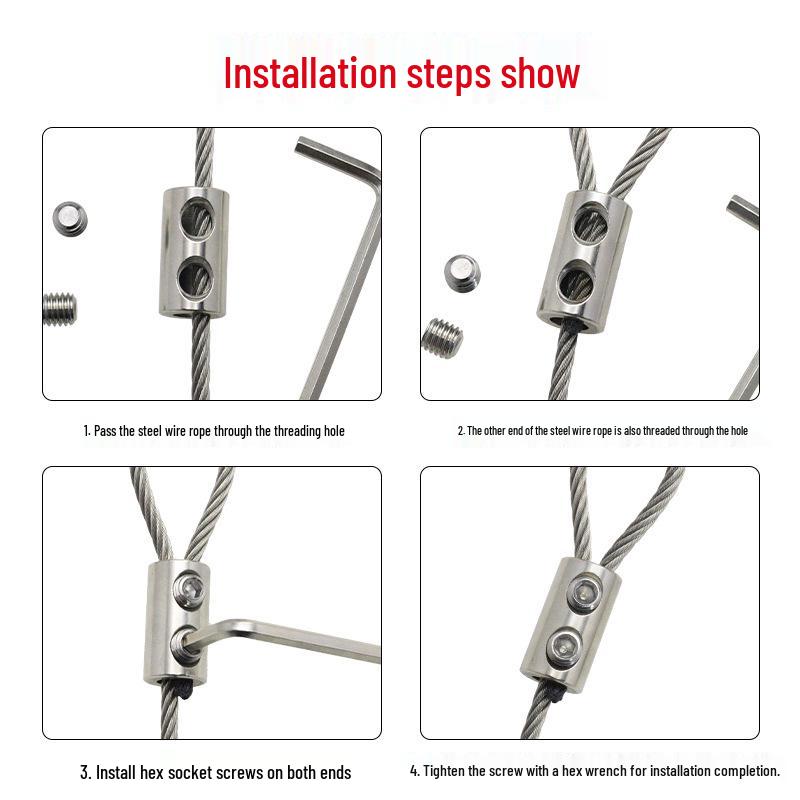 Steel Wire Rope Double Hole Locking Device