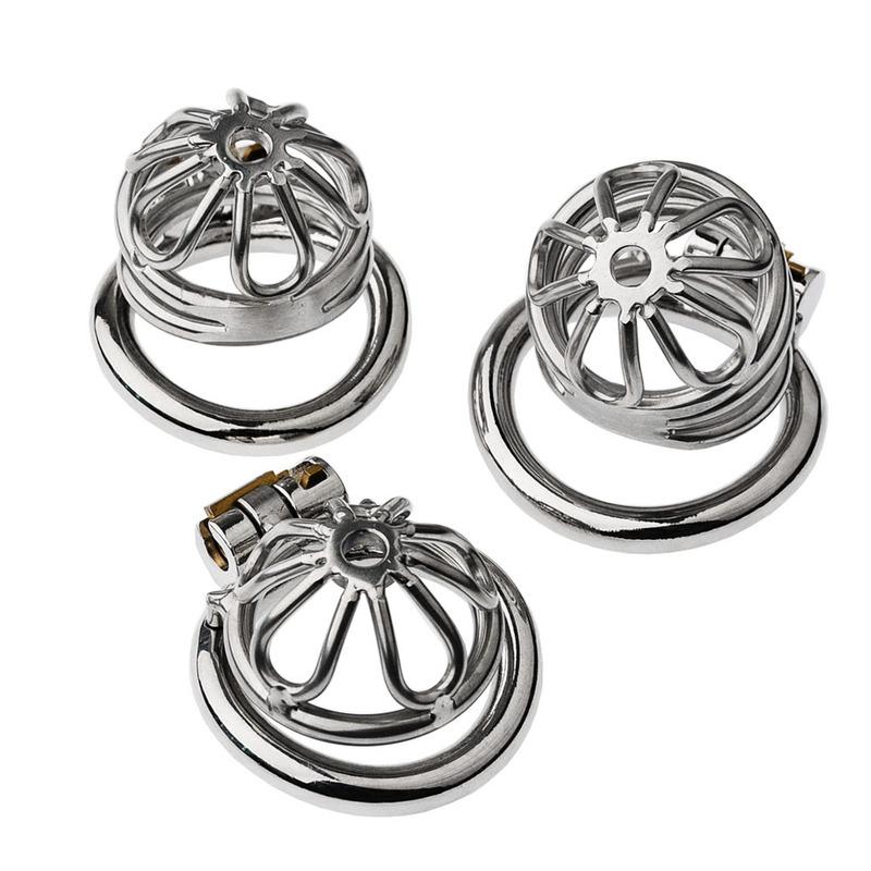 Latest Design Stainless Steel Male Chastity Device Cock Cage with Arc Penis Ring Sex Toys for Men Urethral Lock Adult Game Toy