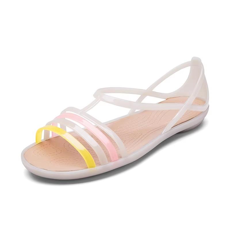 Fashion 2025 Women Sandals Summer New EVA Casual Mixed Candy Colors Soft Slip on Beach Jelly Shoes Woman Flat Sandals Shoes for Women