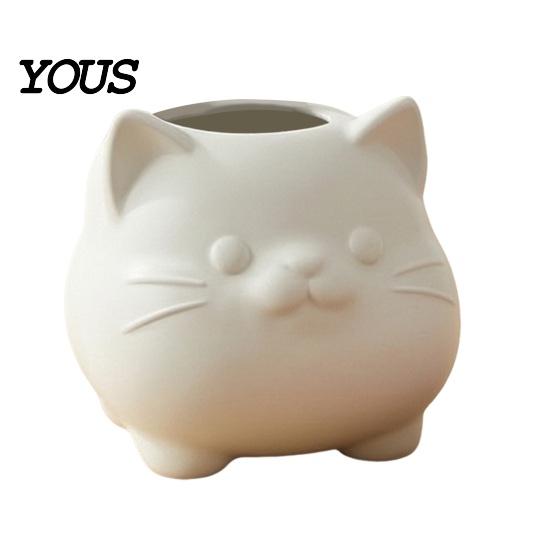 Creative Animal Pencil Holder Cute Cat Pen Holder, 3D Printed Kitten Desk Organizer, Minimalist Stationery Decorative Container Cup, Multi-purpose