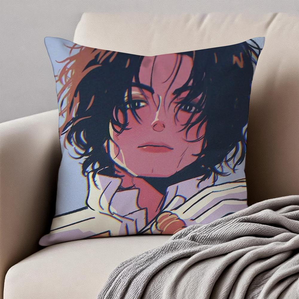

Pop American Singer MMichael Jackson Cushion Cover Pillowcase Antidustmite Invisible Zipper Short Plush Sofa Cushion 30X30cm
