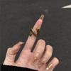 Dark and Cold Golden Spirit Snake Niche Design Snake Ring Female Punk Adjustable Trendy