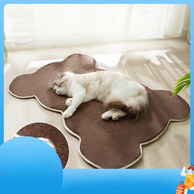Cat Mats Are Dirt-resistant Non-stick for Sleeping Summer Cat Nests Cat Floor Mats Dog Sleeping Mats Pet Four Seasons Cartoon Cat Scratching Mats