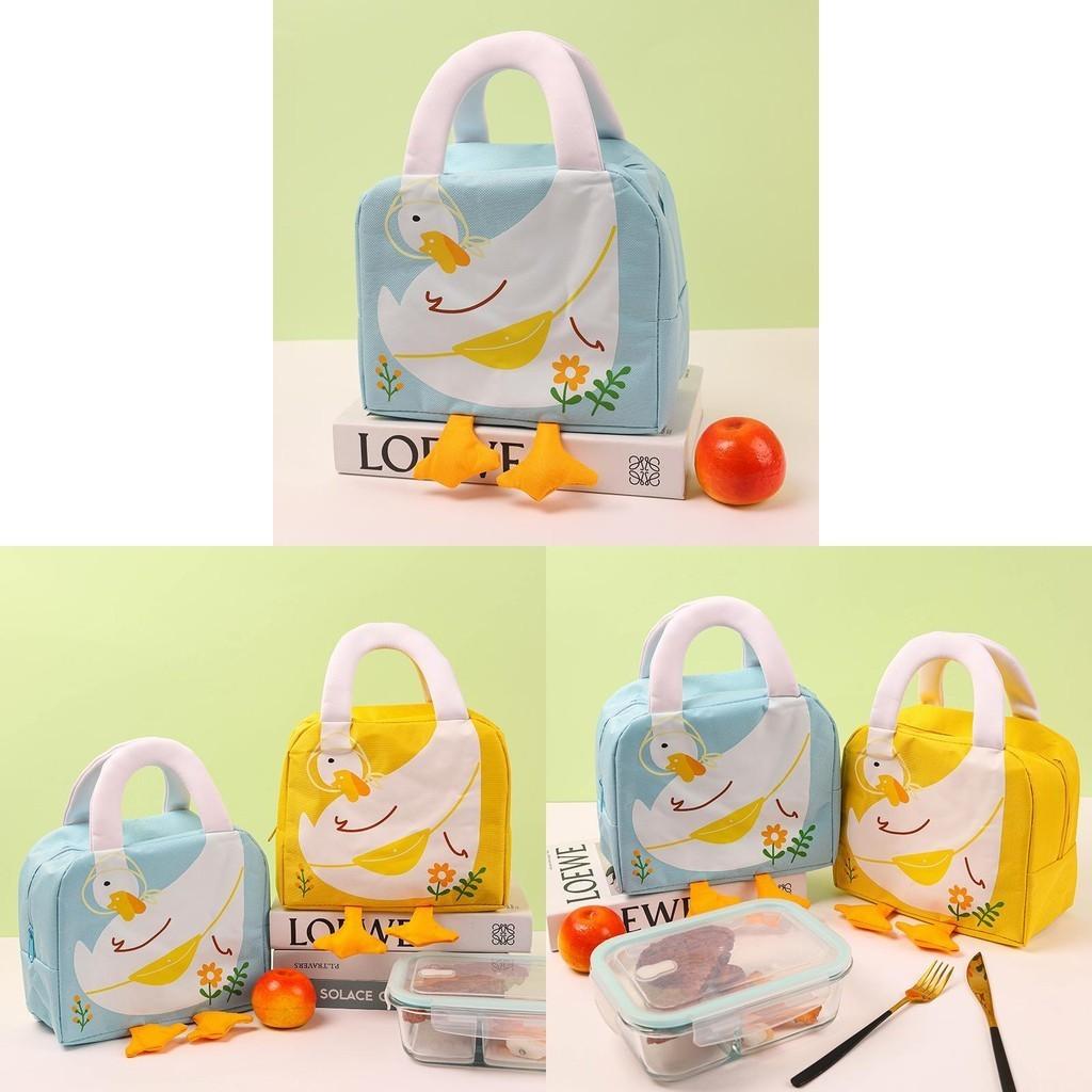Cute Oxford Cartoon Lunch Box Bag Thickened Lunch Bag For Students