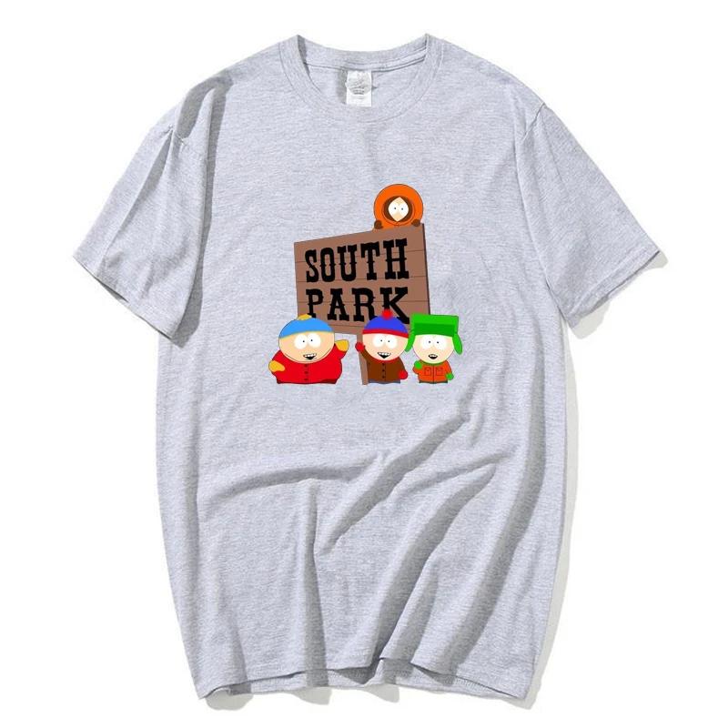 Anime Southes Park Print Graphic Tshirt Unisex Men Women Summer Casual Loose Short Sleeve Top Clothing Fashion Cute Tshirt
