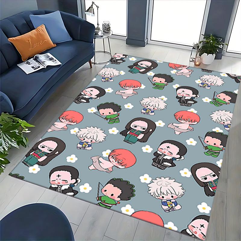 1pc Anime Cartoon Design Chair Mat, Cute Characters for Office, Home Decor, Living Room, Bedroom, Game Room, Non-Slip Carpet, Perfect Gift for Anime L