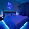 Multi-color LED Neon Light Signs: Transparent Acrylic Party Decor Lights