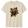 Skull Sunflower TShirt Sunflower Skull Art Gothic Nature Gift For Him And Her