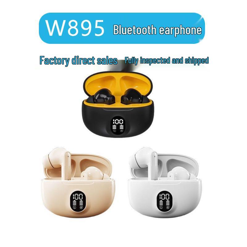 W895B Bluetooth Earphones: In-ear, Digital Display, Noise Cancelling, S510 Wireless with Ultra-long Battery Life.
