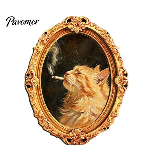 Seasonal Fridge Ornaments 1/6Pcs Halloween Oval Frame Magnet, Wooden Vintage Bulletin Board Magnets Refrigerator Kitchen Decoration Accessories, Party