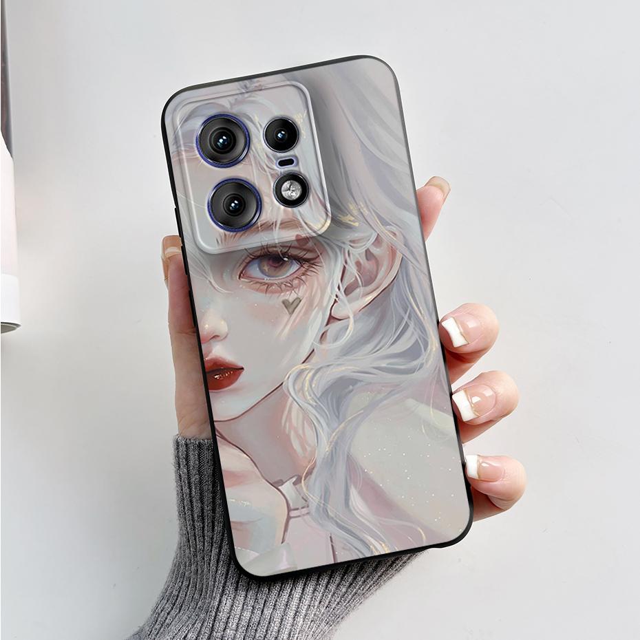 

For Motorola Edge 50 Pro Ultra Fusion Case Stylish Pattern Soft Silicone Back Cover for Moto Edge 50 Pro Ultra Fusion Capa Funda Moto Edge 50 Pro