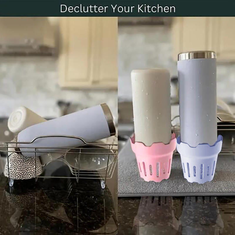 1Pc Water Bottle Drying Rack Bottle Rack Dryer Fast Drying Cup Organizer Rack Double Head Thickened For Home Kitchen