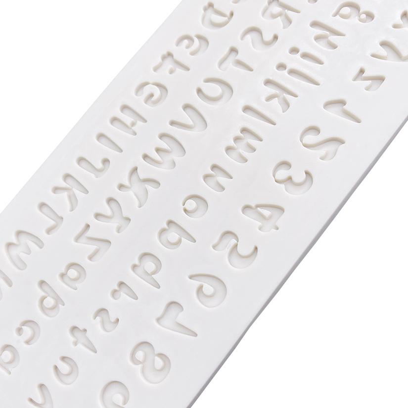 Alphabet Number Silicone Mold Sugarcraft Cupcake Baking Mold Resin Tools Fondant Cake Decorating Tools