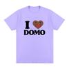 I Love Domo Kun Funny T Shirts Men's Women Clothing Cotton Casual T-Shirts Vintage Short Sleeve Oversized T-shirt Top Streetwear