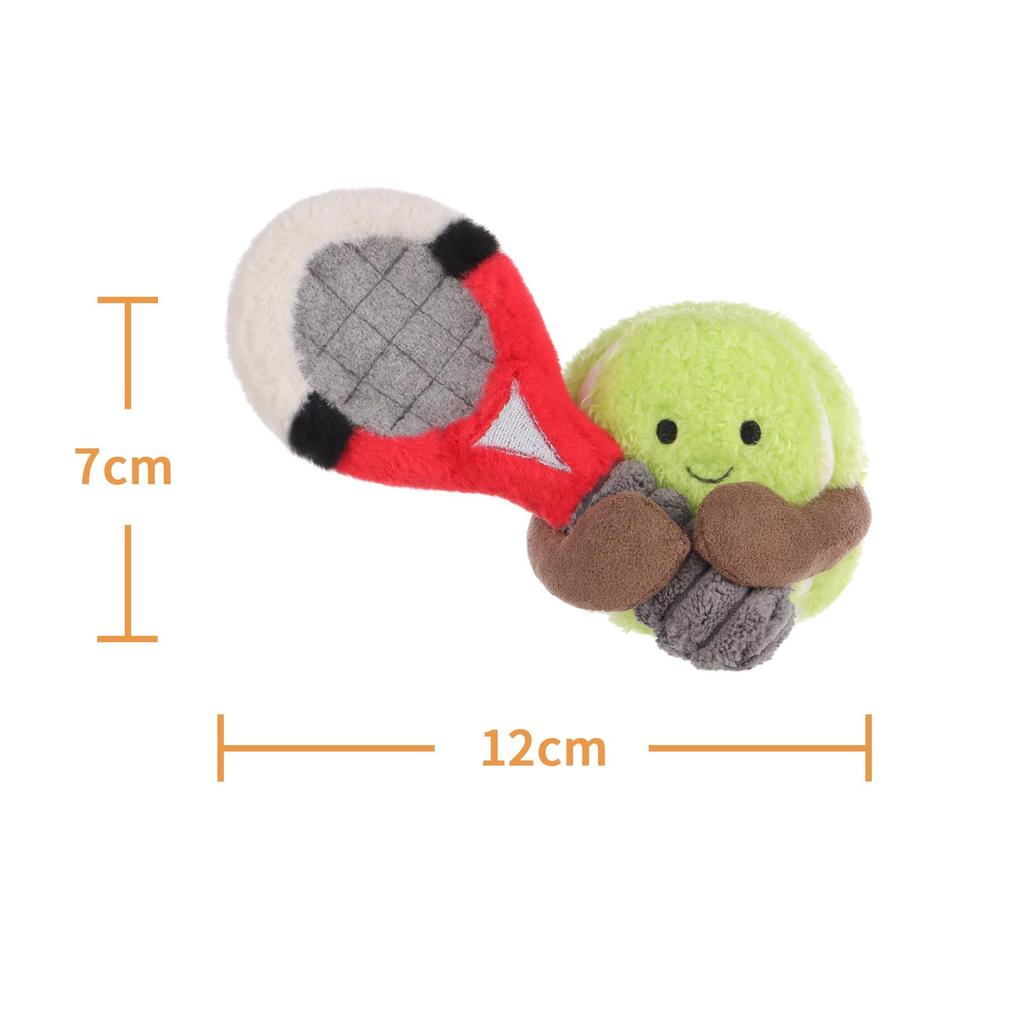 Apricot Lamb Happy Tennis Plush Toy, Soft and Cute, Fluffy Happy Tennis Toy for Boys and Girls, 12cm
