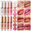 Glitter Matt Fein Glanz Lip Gloss 8 Farbe Perle Glanz Wasserdicht Lip Gloss Eis Transparent Rein Zu Overlay Lip Glasur