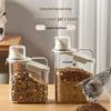 Pet-Proof Transparent Food Storage Jar - Sealed, Moisture and Insect Resistant for Rice, Flour, Cereal, Tea, and Pet Food
