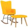 Day and Night - Day and Night Rocking Chair with Footrest Mustard Yellow Fabric