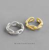 Twisted Unique Adjustable Chain Ring In S925 Silver Perfect For Couples And Fashion Lovers