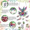 Garden DIY Acrylic Crystal Diamonds Painting Suncatcher W/ Crystal Pendant Diamond Art Painting Hanging Ornament Home Decor