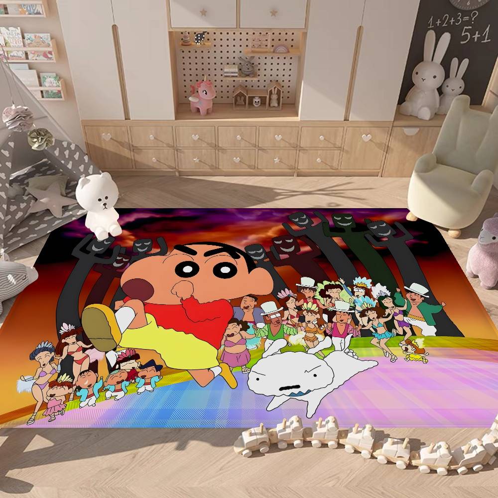 Anime Cartoon C Crayon Shin Chans Bathroom Mat Kids Room Bedroom Decoration Balcony Anti Slip Doormat Living Room Welcome Rug