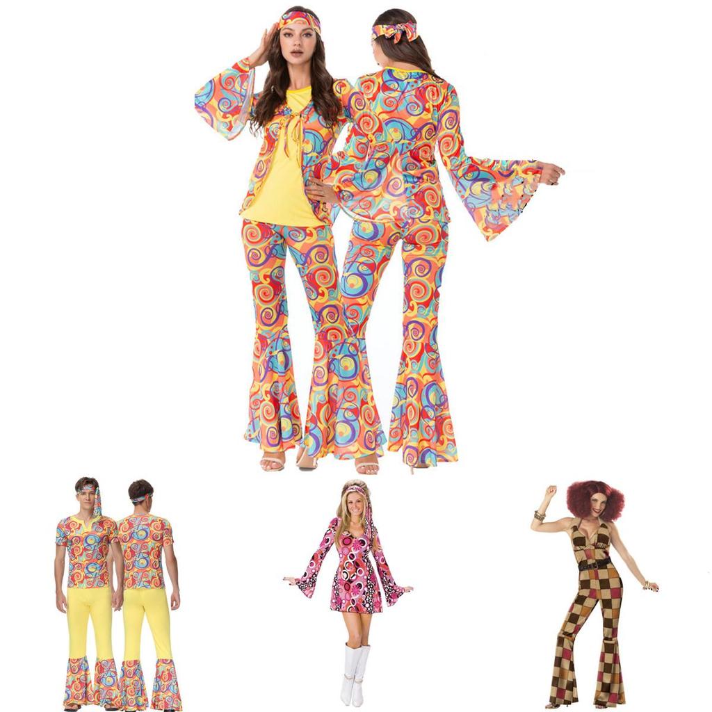 Hippie Style Cosplay Costume Set Great For Love And Peace Themed Parties
