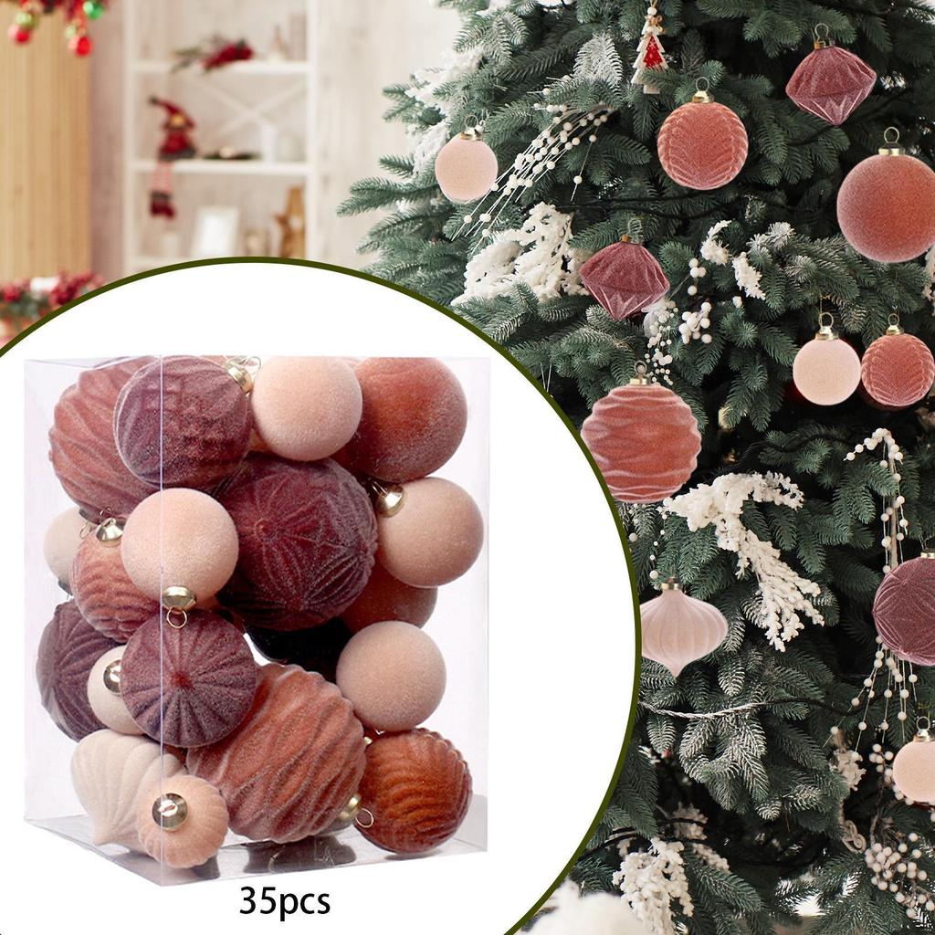 35 Pieces Charm Pendants Xmas Hanging Present Multifunctional Reusable Christmas Ornaments Balls for