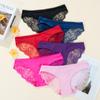 3PCS Women's Sexy Lace Panties Seamless Cotton Crotch Breathable Low-Rise Lingerie Underwear Comfortable Underpants