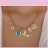 Floraler Schmuck Halskette Mit Sonnenblumen Anhänger Für Damen Sommer