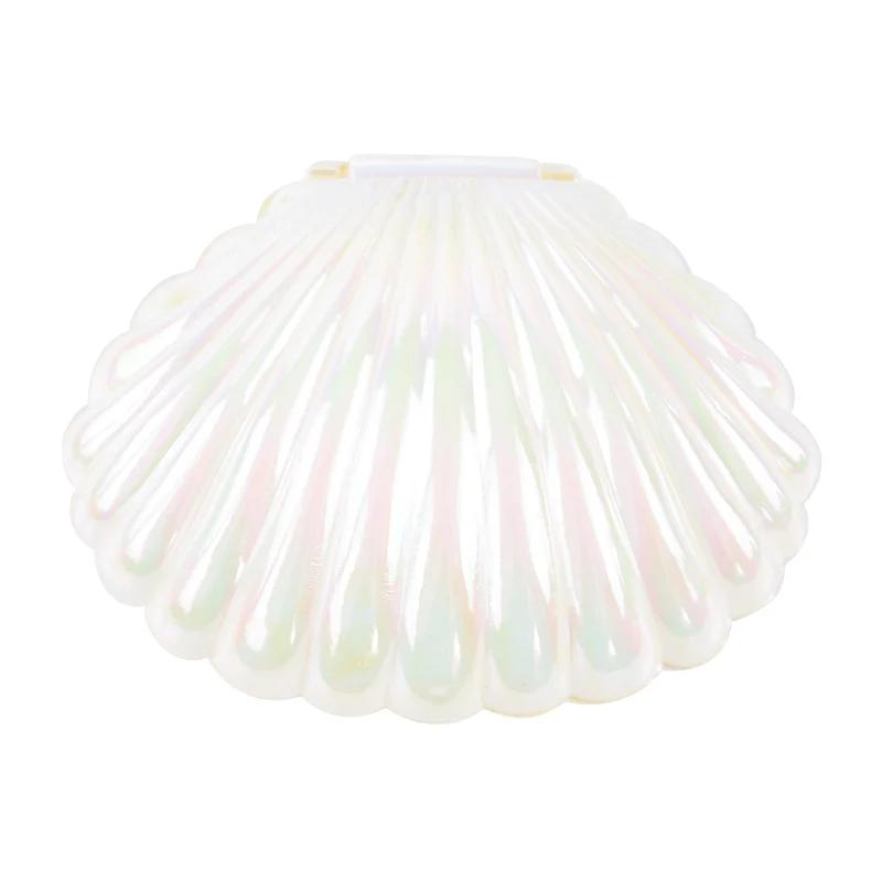 10pcs Plastic Shell Candy Boxes Sparkling Shells Gift Box Baby Shower Snack Jewels Packaging Mermaid Birthday Party Decoration