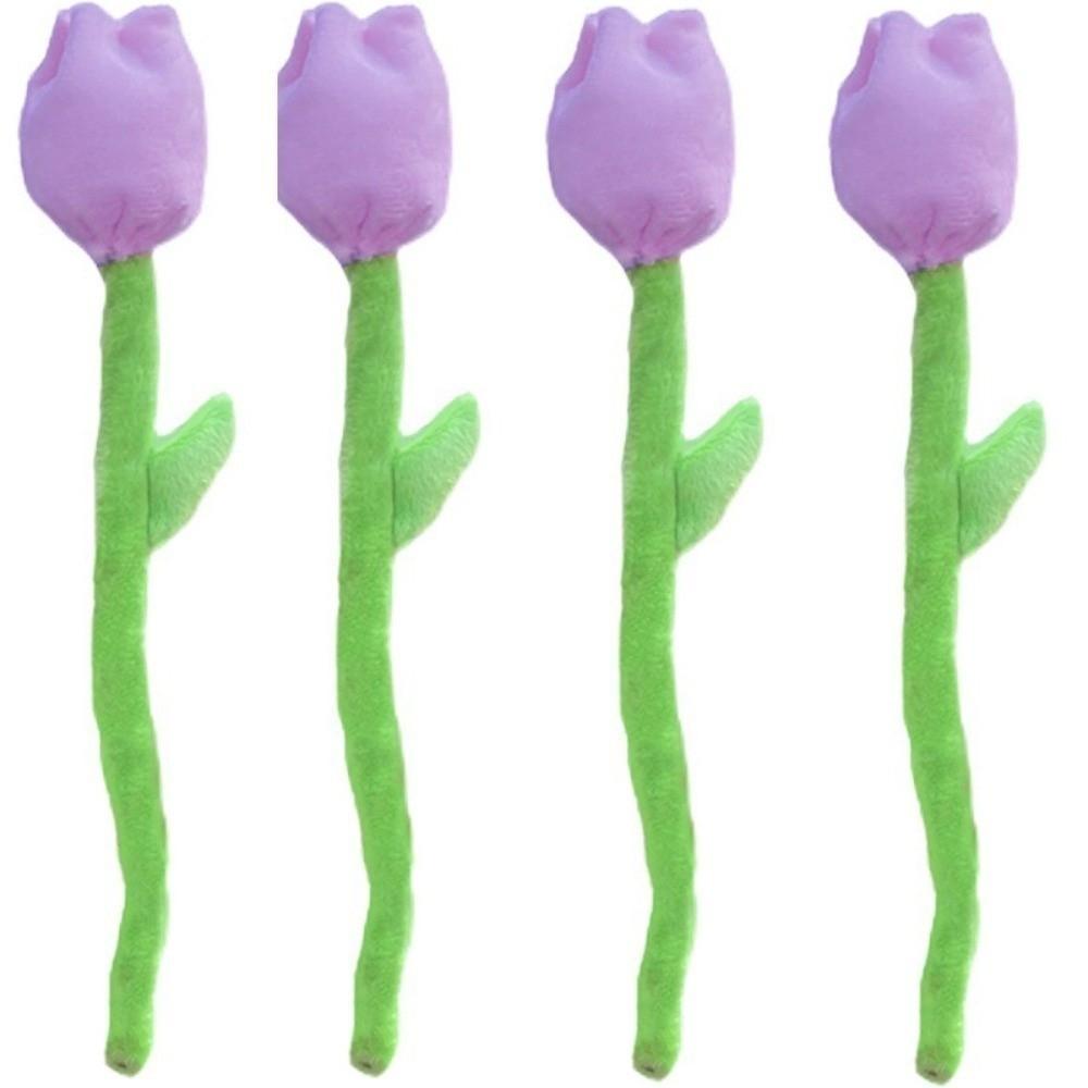 DIY Handmade Electric Vehicle Ornaments Soft Stuffed Plush Simulation Flower  Valentine's Day Gift