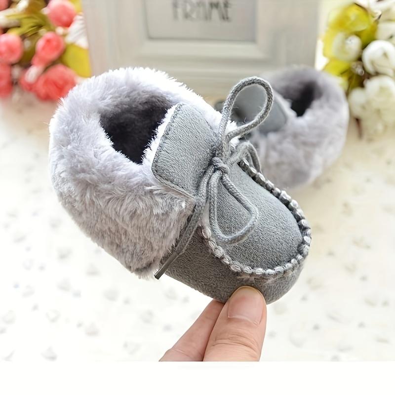 New Winter Baby Boots for Kids with Warm Soles, Infant Toddler Walking Shoes