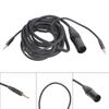 4-Pin Symmetrisches Kabel für Hifiman Arya Sundara Ananda HE400SE Kopfhörer 4-Pin auf Doppeltes 3,5mm Headset-Kabel Ersatz