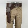 PU Leather Waist Strap Belt Pin-Buckle Adjustable Leg Pouch Cosplay Pouch Belt  For LARP Cosplay