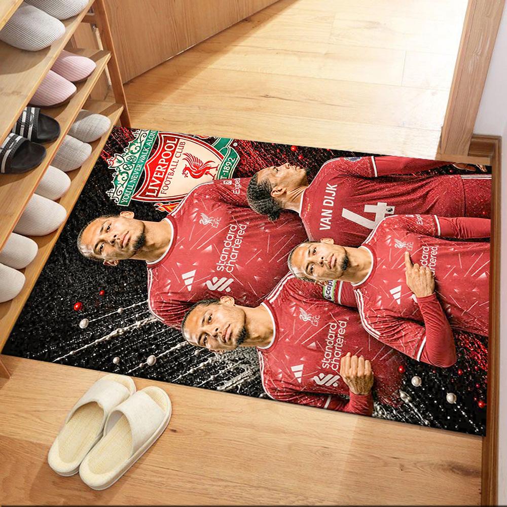 Liverpool Football Club Area Rug Perfect For Outdoor Study Room Balcony Decorate Room Antislip Carpet Office Home Decor Spiritual Gift