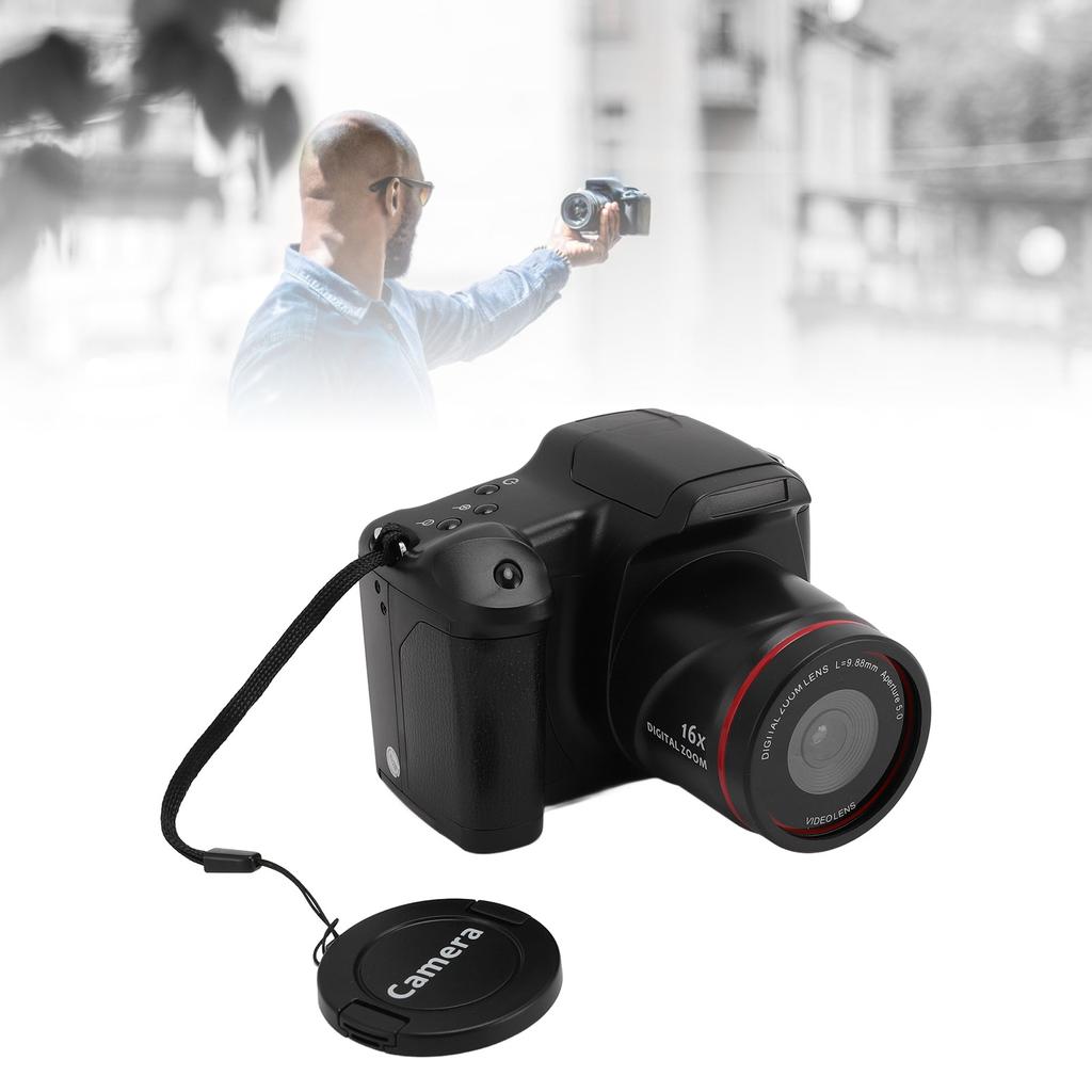 Aparat foto digital 16MP HD 180° Cameră cu ecran rabatabil 1080P 16X Zoom Ecran de 2,4 inchi Camere compacte de călătorie