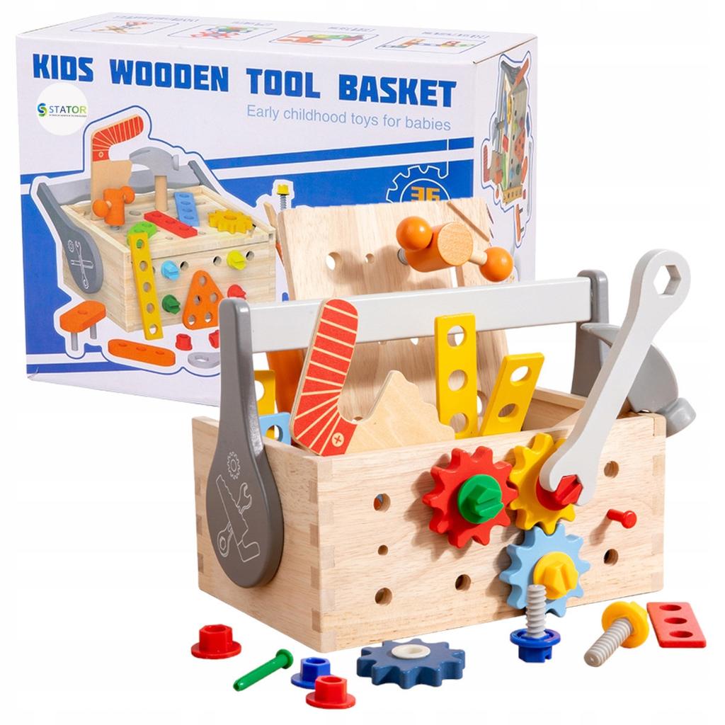 [PACZB] Wooden DIY box + tools and screws Z3111