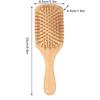 1Pc Bamboo Hair Brush Set with Elegant Gift Box Wide-Tooth Detangler&Scalp Massager for Women And Men